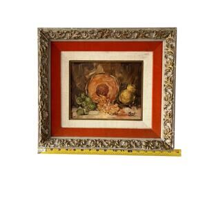 Vintage Nora Lee Craig Oil On Canvas Board Signed Dated 1966 Framed Unique